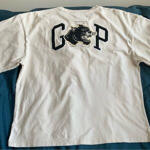 Gap x BKC Brooklyn Circus | Black Panther Oversized Boxy Ivory T-Shirt | XL